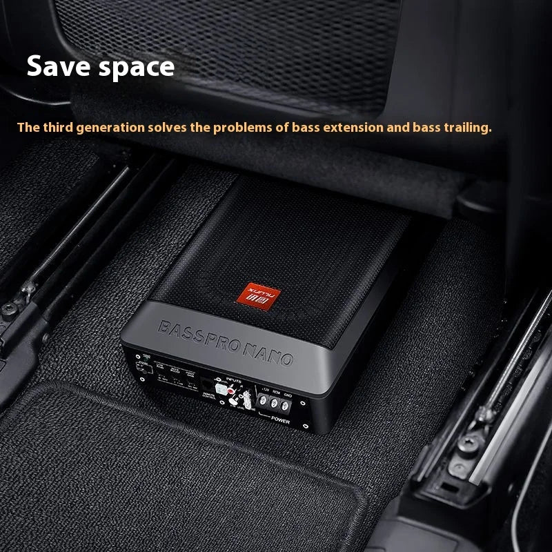Car Audio Car Subwoofer Active Ultra-thin Seat Heavy Bass Sound System Amplified Subwoofer Loud Car Audio System Modify