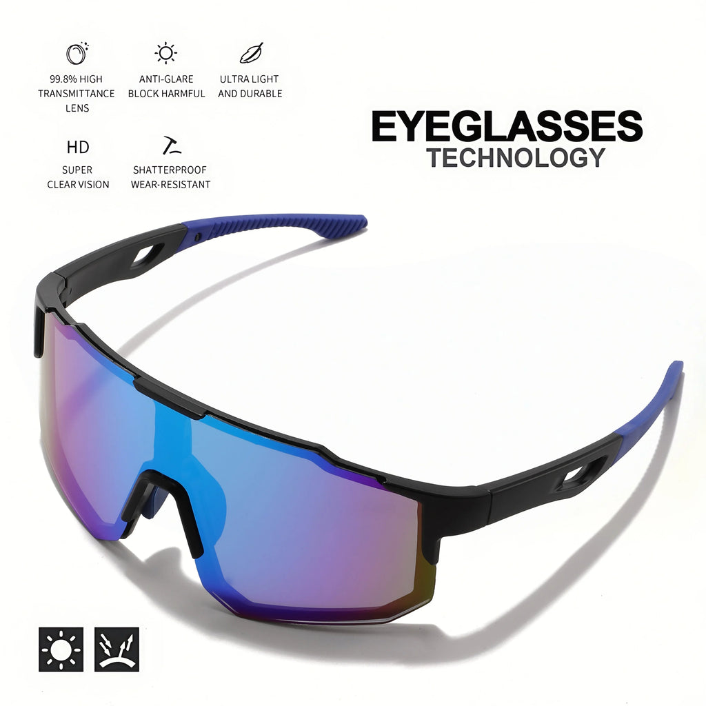 Gafas de sol deportivas envolventes de gran tamaño