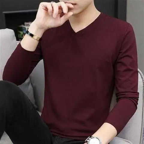 Men’s Long-Sleeve Performance T-Shirt – Crew & V-Neck Options