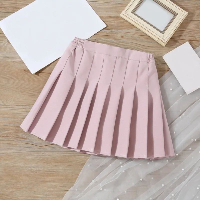 Girls’ Pleated School Uniform Skirt