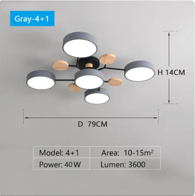 Modern MOLDEN LED Flush-Mount Chandelier