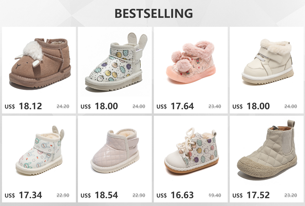 Autumn Winter Baby Girls Boys Genuine Leather Snow Boots Warm Plush Outdoor Infant Toddler Shoes Soft Bottom Kids Children Shoes