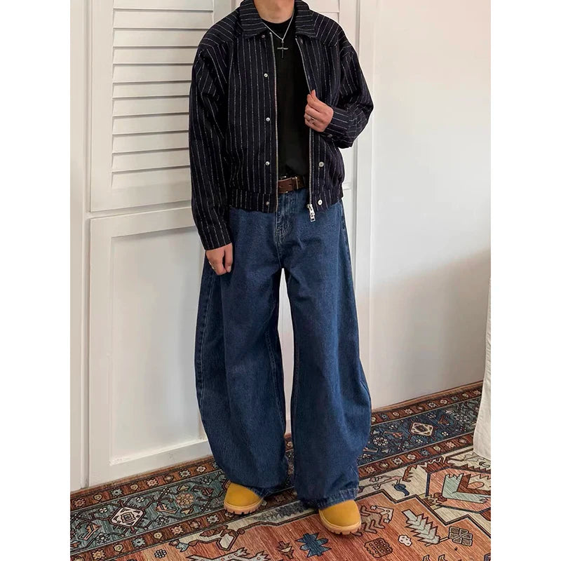 Men’s Y2K Baggy Wide-Leg Jeans