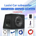 Peak 800W car subwoofer with active built-in amplifier, stunning heavy bass, car trunk subwoofer with high power