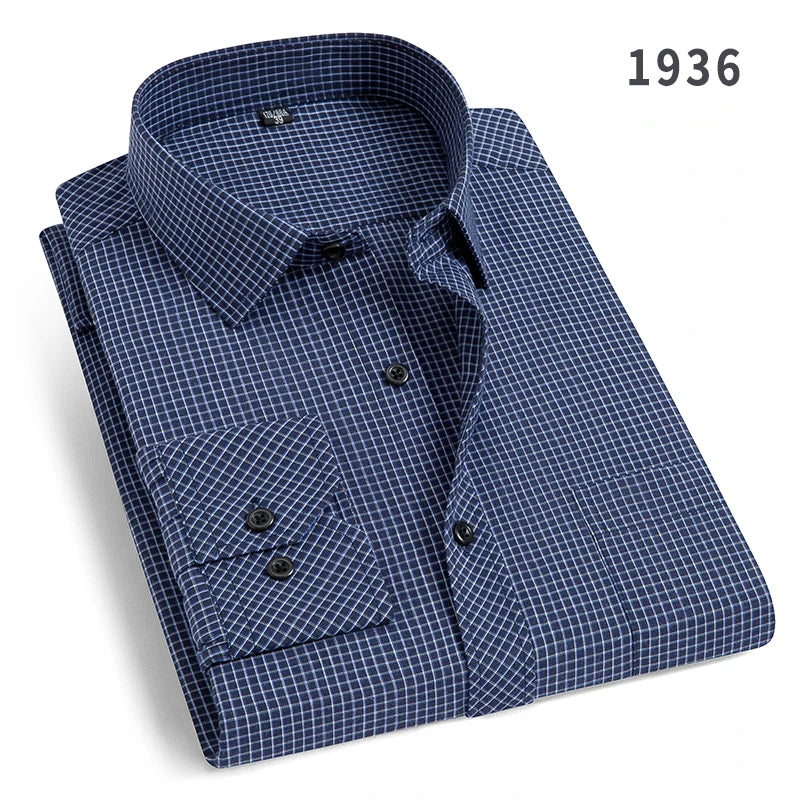 Men’s Slim-Fit Long-Sleeve Business Shirt