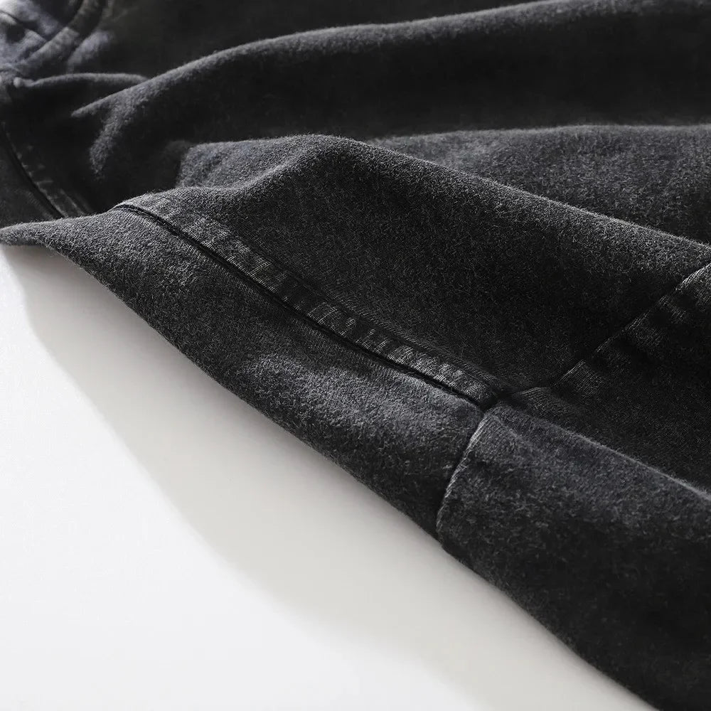 Camiseta de algodón con estampado de ballenas para hombre