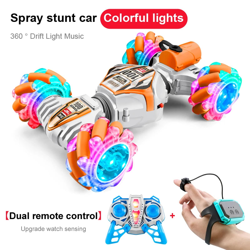 WLTOYS N100 2.4GHz Gesture-Control RC Stunt Car with LED Lights