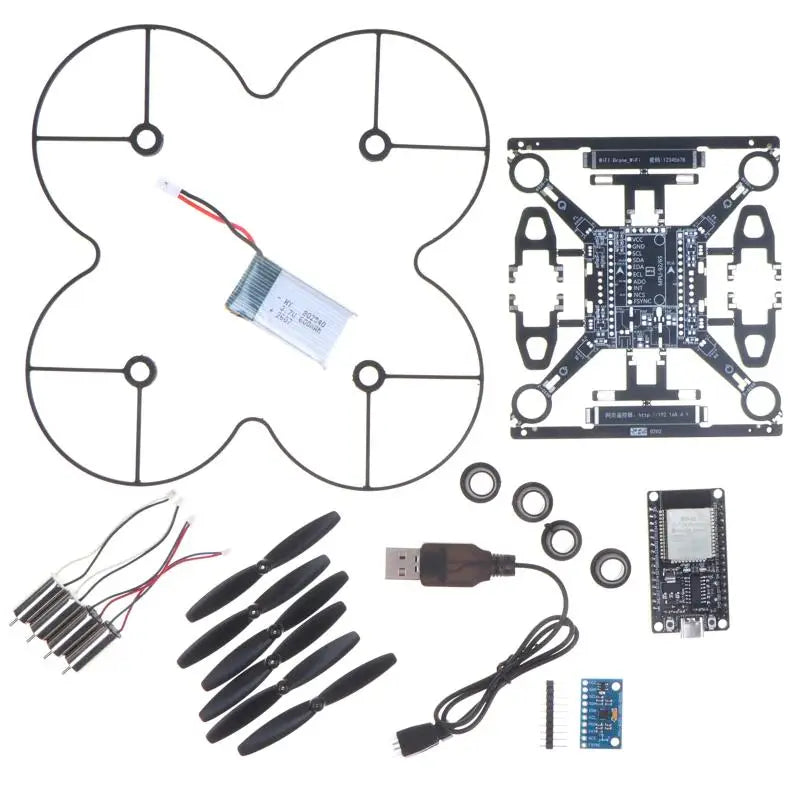 Open Source Programmable Mini DIY Drone with PCB Propeller Guards Perfect for STEM Enthusiasts Teenager Educational Practice