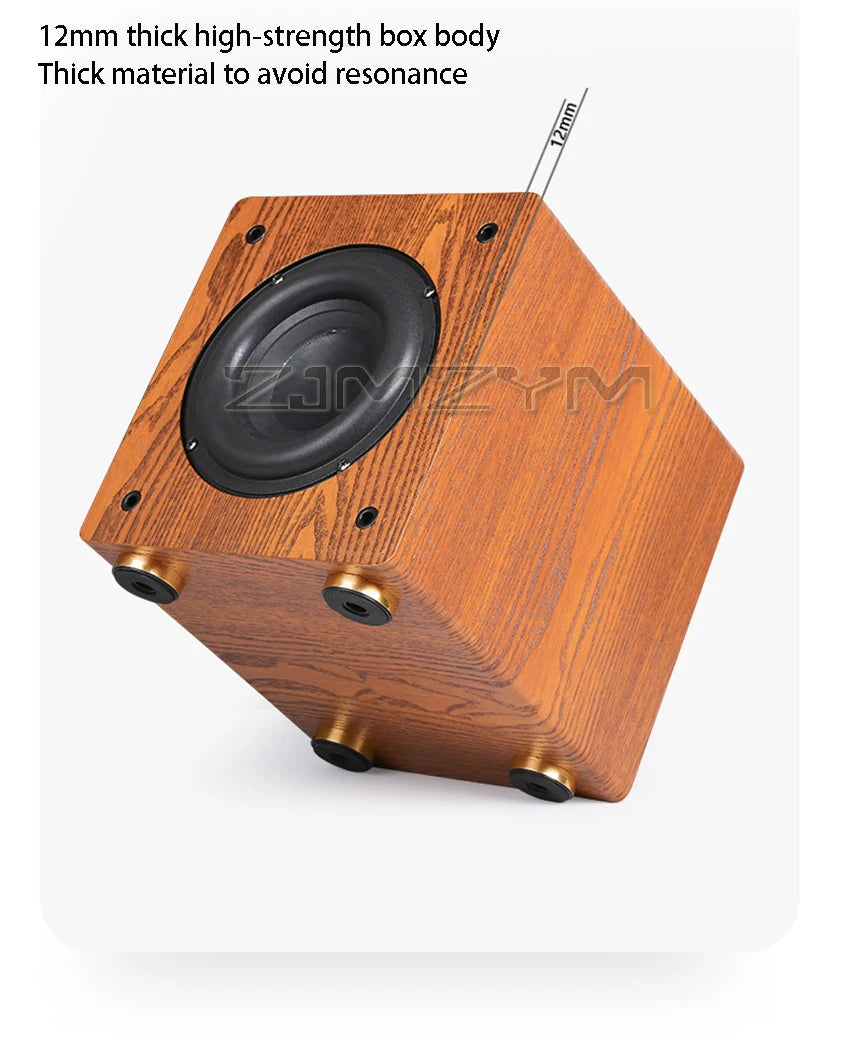 6.5-inch Large Magnetic Steel Subwoofer With Ultra-low Frequency And Passive Subwoofer 2.1 5.1 Home Theater Wooden Sound System
