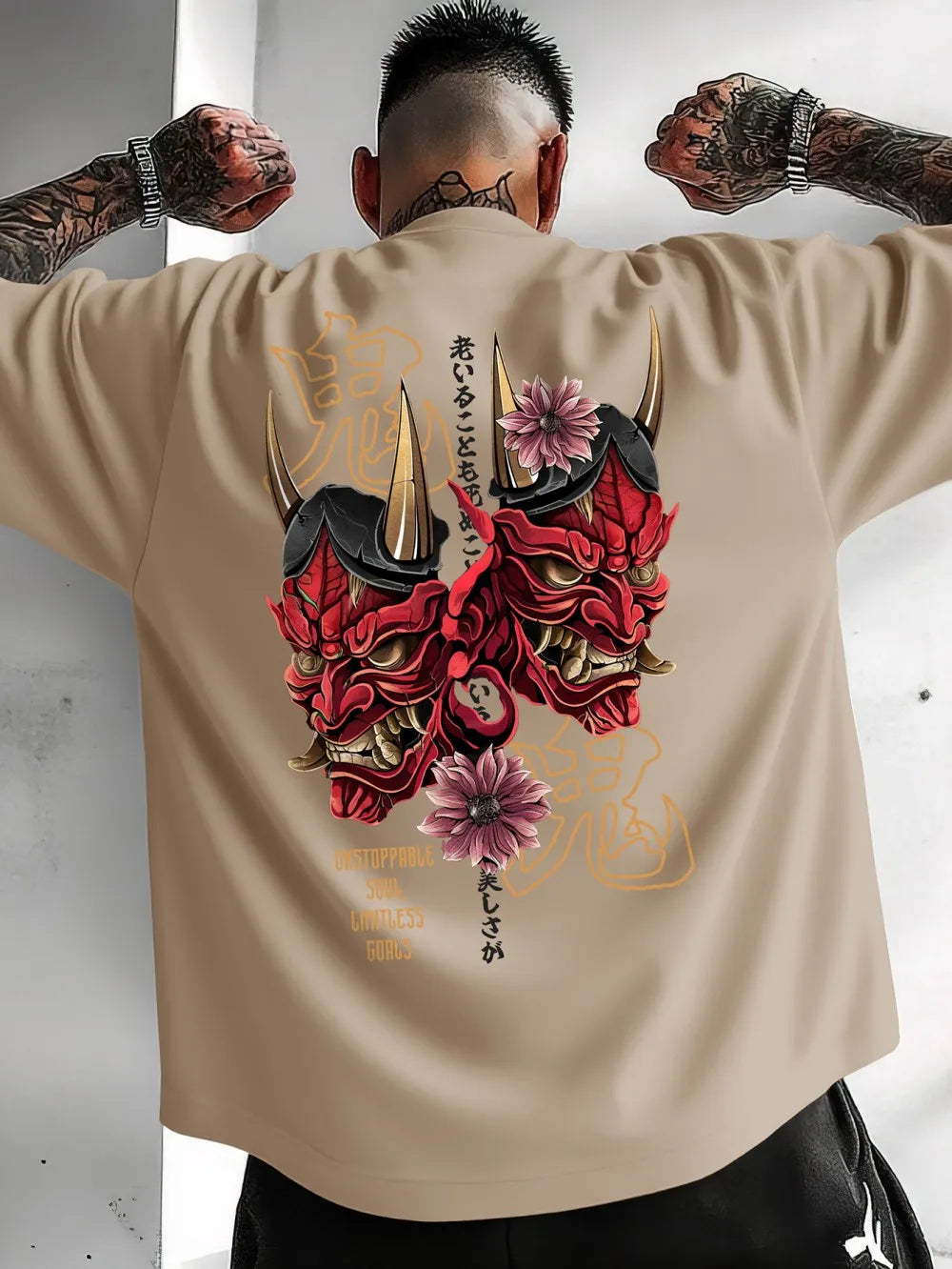 Men’s Ghost Print Long-Sleeve Performance Shirt