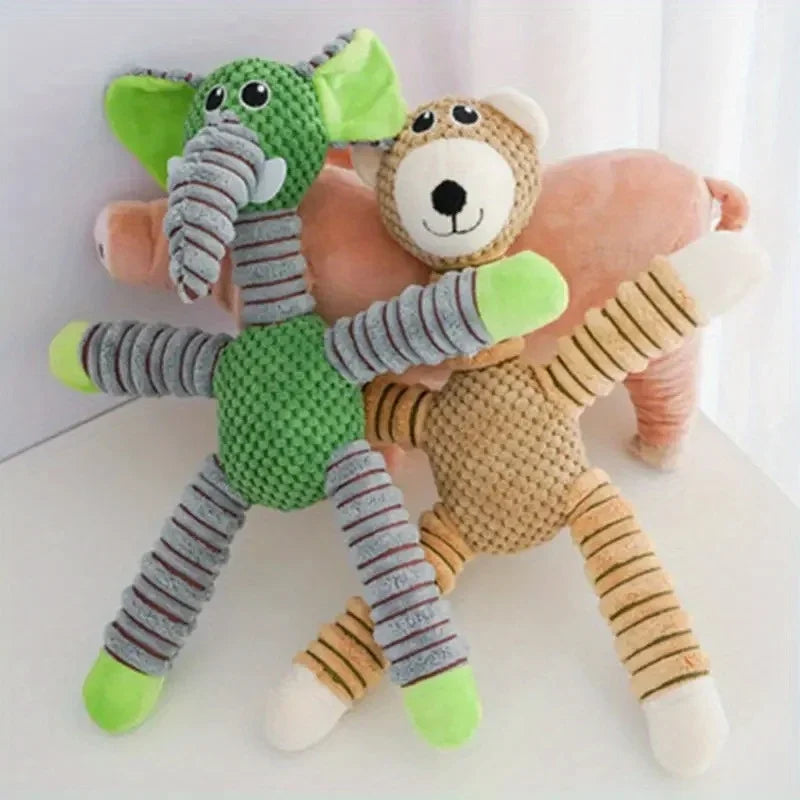 Plush Animal Dog Toy for Small & Medium Dogs