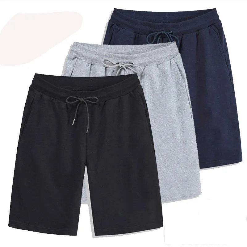 Men’s Drawstring Knee-Length Sports Shorts