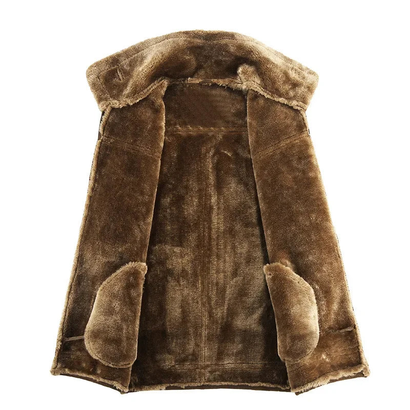 Men’s PU Leather Bomber Jacket