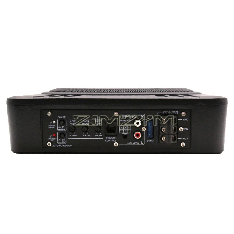 12V High Power Active Subwoofer with Built-in Amplifier, 10"  8'' Slim Under-Seat Active Powered Car Truck Subwoofer