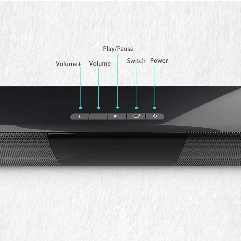 Wireless Subwoofer Soundbar For TV Bluetooth Speaker Sound Bar Box Music Radio FM Big Bocina Bass Blootooth Caixa De Som Coluna
