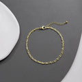 Tobilleras de capas en oro y plata para mujer