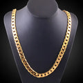 10mm Gold-Color Heavy Chain Necklace