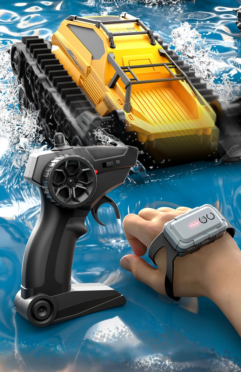 Rc Car JJRC Q183 Tank Track truck Remote Control Cars Off Road 2.4G Amphibious Crawler Climbing Electric Model Vehicles Toys