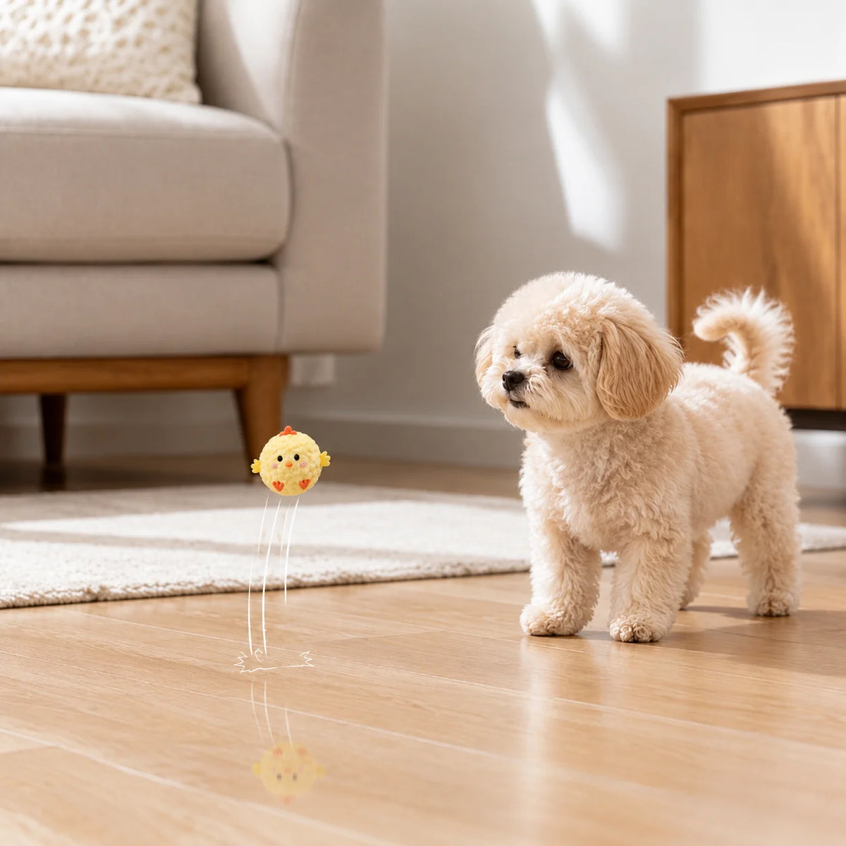 Interactive Bouncing Sound Pet Ball Toy