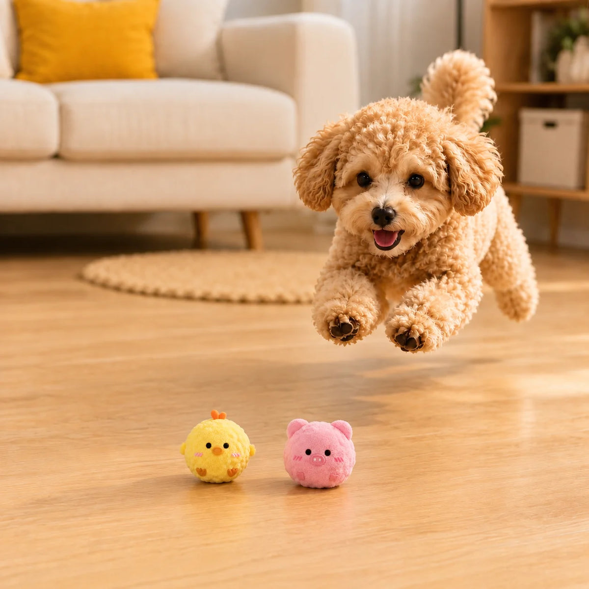 Interactive Bouncing Sound Pet Ball Toy by Padilla Innovations LLC