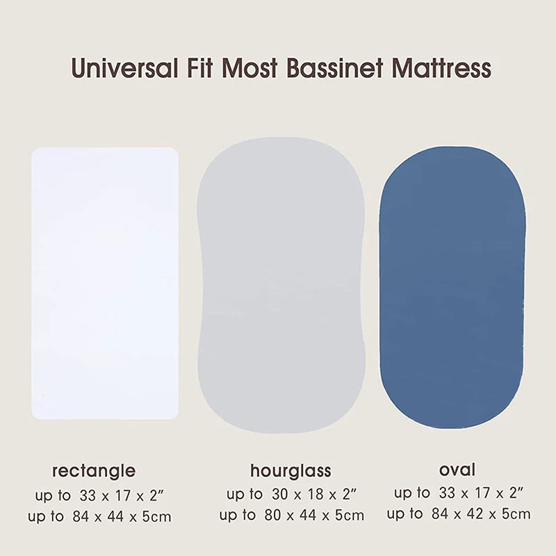 3-Piece Ultra-Soft Bassinet Sheet Set