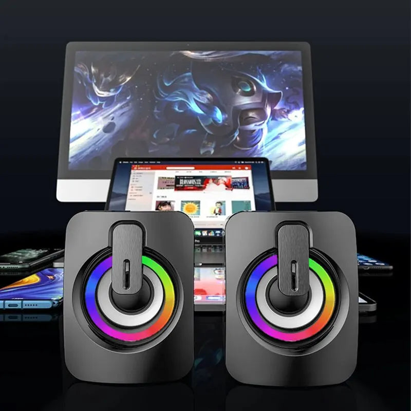 USB Stereo Computer Speakers – Standard & LED Options