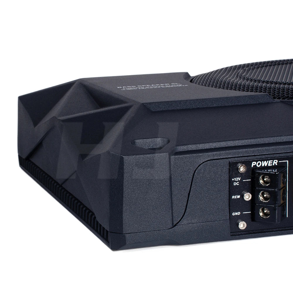 1pcs 10 Inch Car Bass Audio Speakers Active Sub Woofer Under Seat Woofer Power Amplifier 1200w 50hz-150hz low range With Control