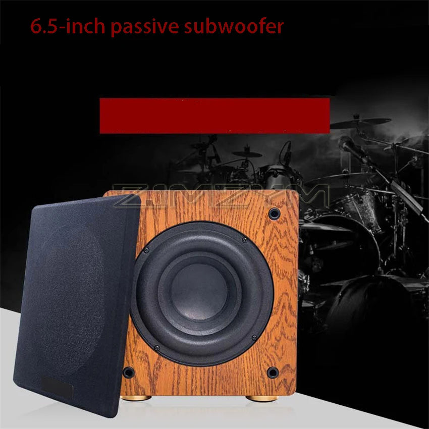 6.5-inch Large Magnetic Steel Subwoofer With Ultra-low Frequency And Passive Subwoofer 2.1 5.1 Home Theater Wooden Sound System
