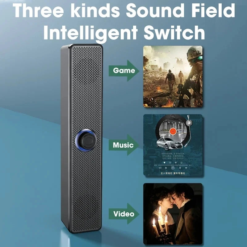 Bluetooth Soundbar for PC, TV & Laptop