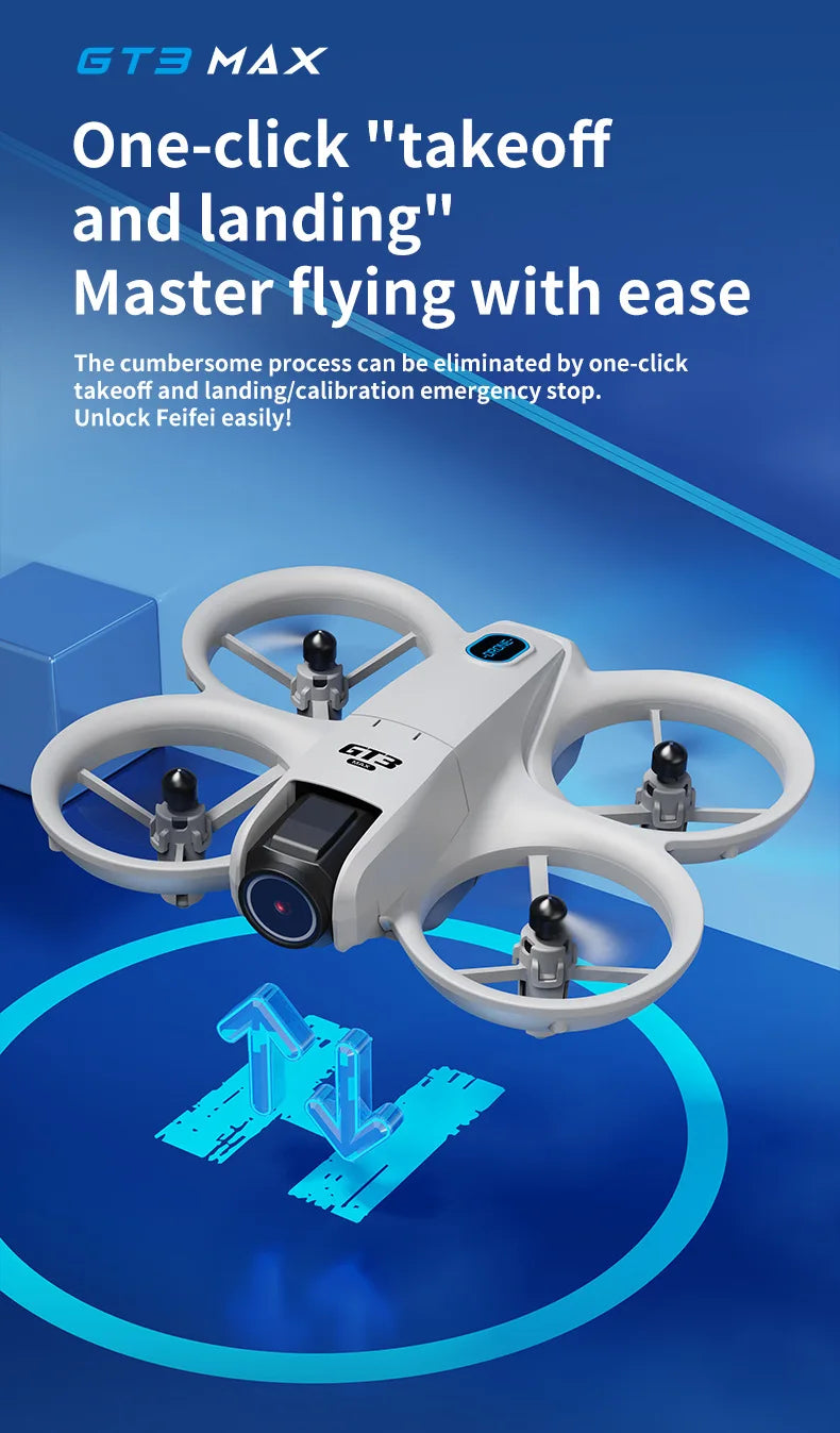 2025New GT3 MAX Drone 8K HD 4.3" Remote Control Headless Mode Helicopter 360° Flip Quadcopter Toys Mini Drone Fors Kid Toy Gifts