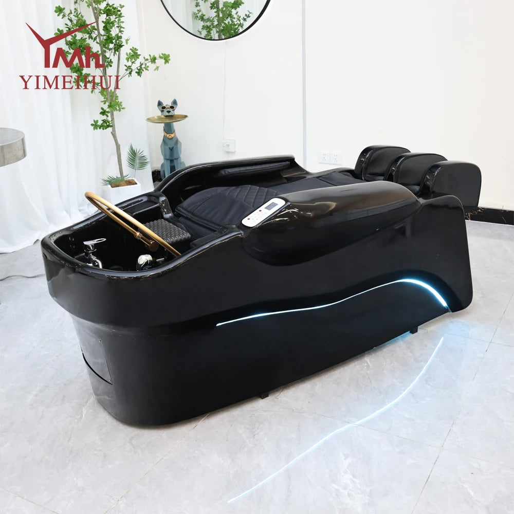 Ceramic Shampoo Station with Massage Bed