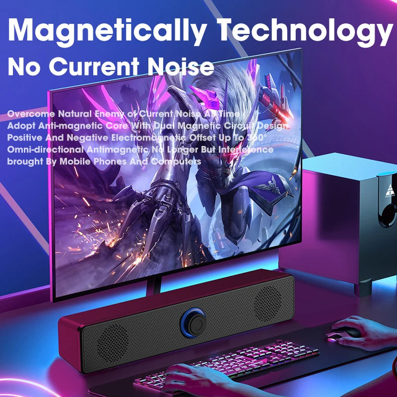 Bluetooth Soundbar for PC, TV & Laptop