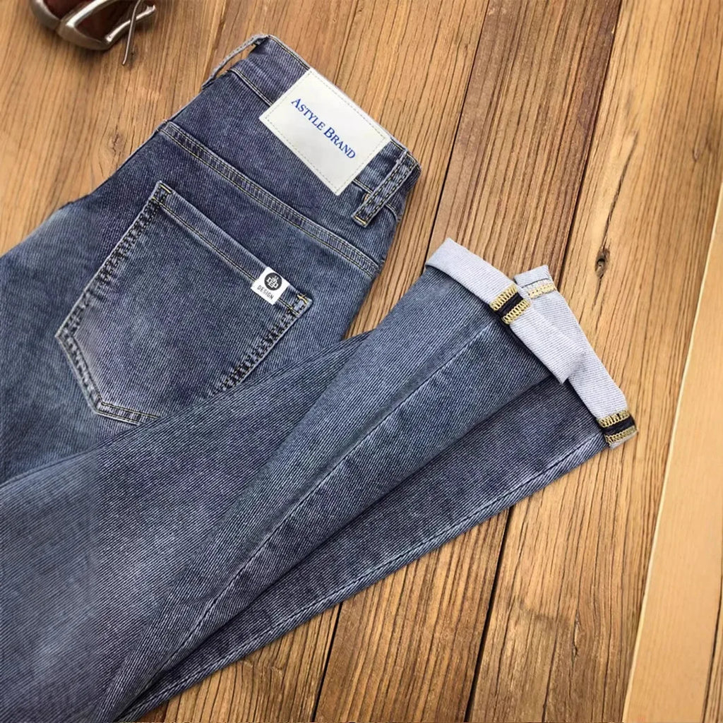 Men’s Slim-Fit Cotton-Blend Jeans