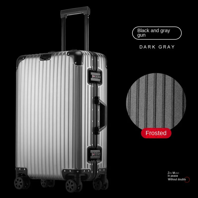 Aluminum-Magnesium TSA Lock Travel Suitcase