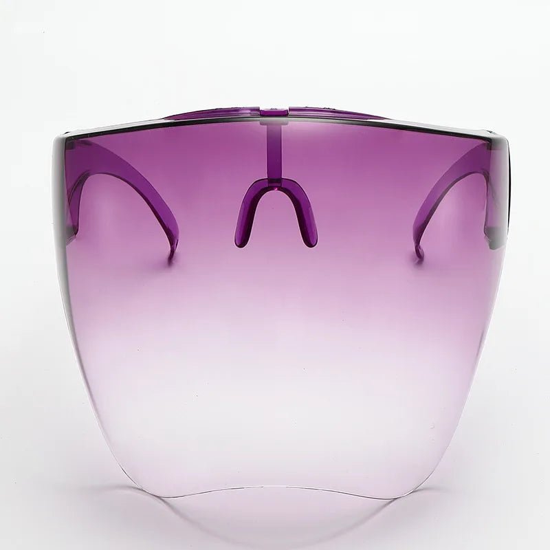 Full-Face Shield Sunglasses - Purple