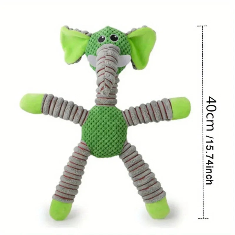 Plush Animal Dog Toy for Small & Medium Dogs