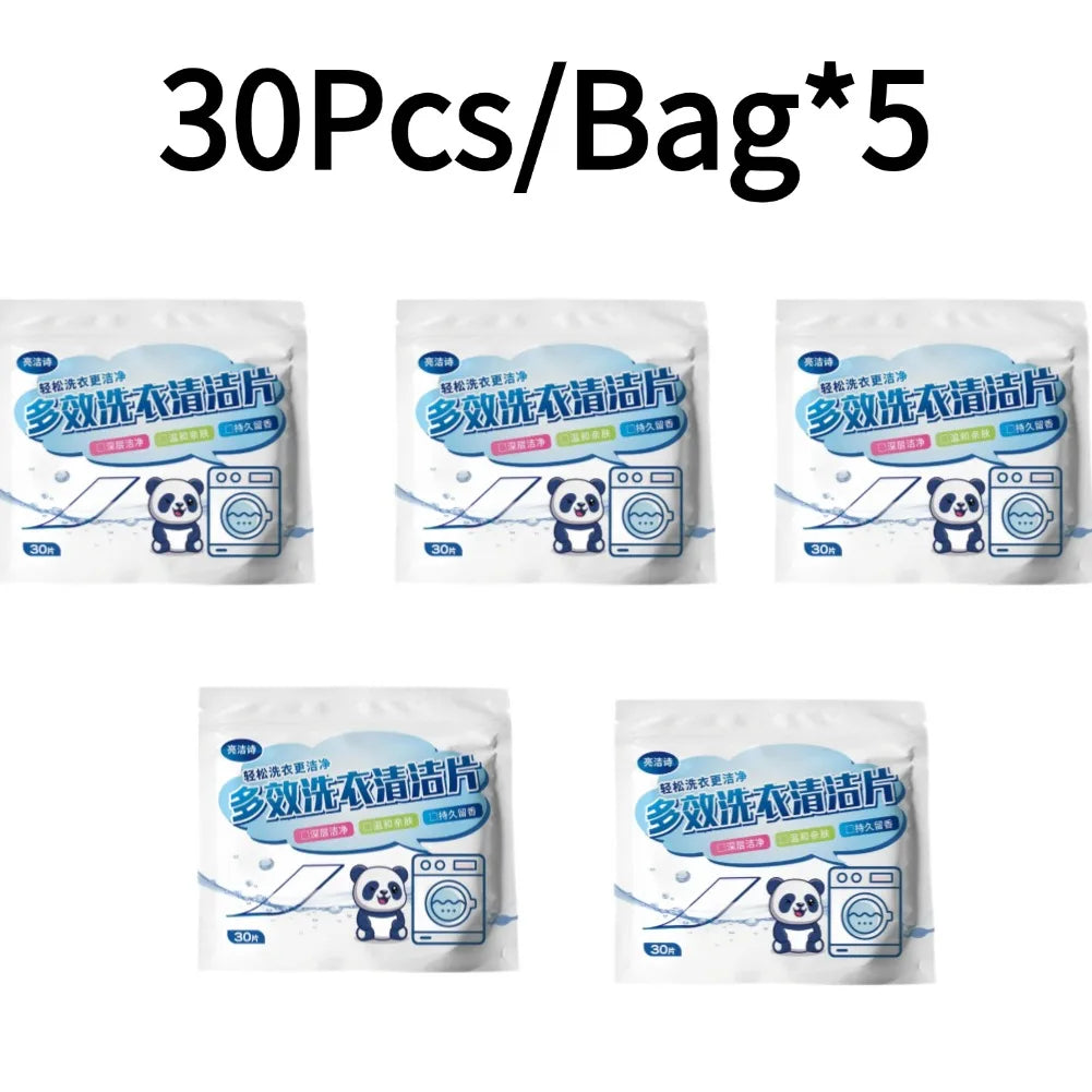 150Pcs Detergent For Washing Machines Laundry Tablets Underwear Children's Clothing Laundry Soap Concentrated Washing Powder