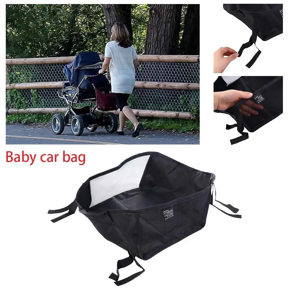 Attachable Stroller Storage Basket Organizer