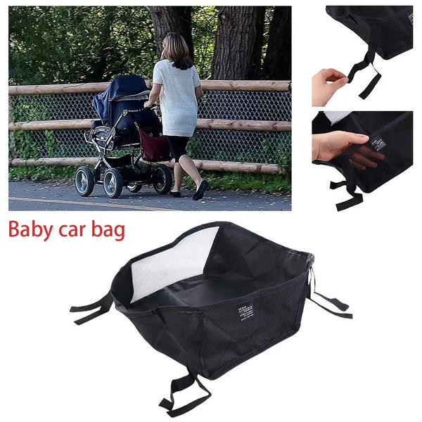 Attachable Stroller Storage Basket Organizer