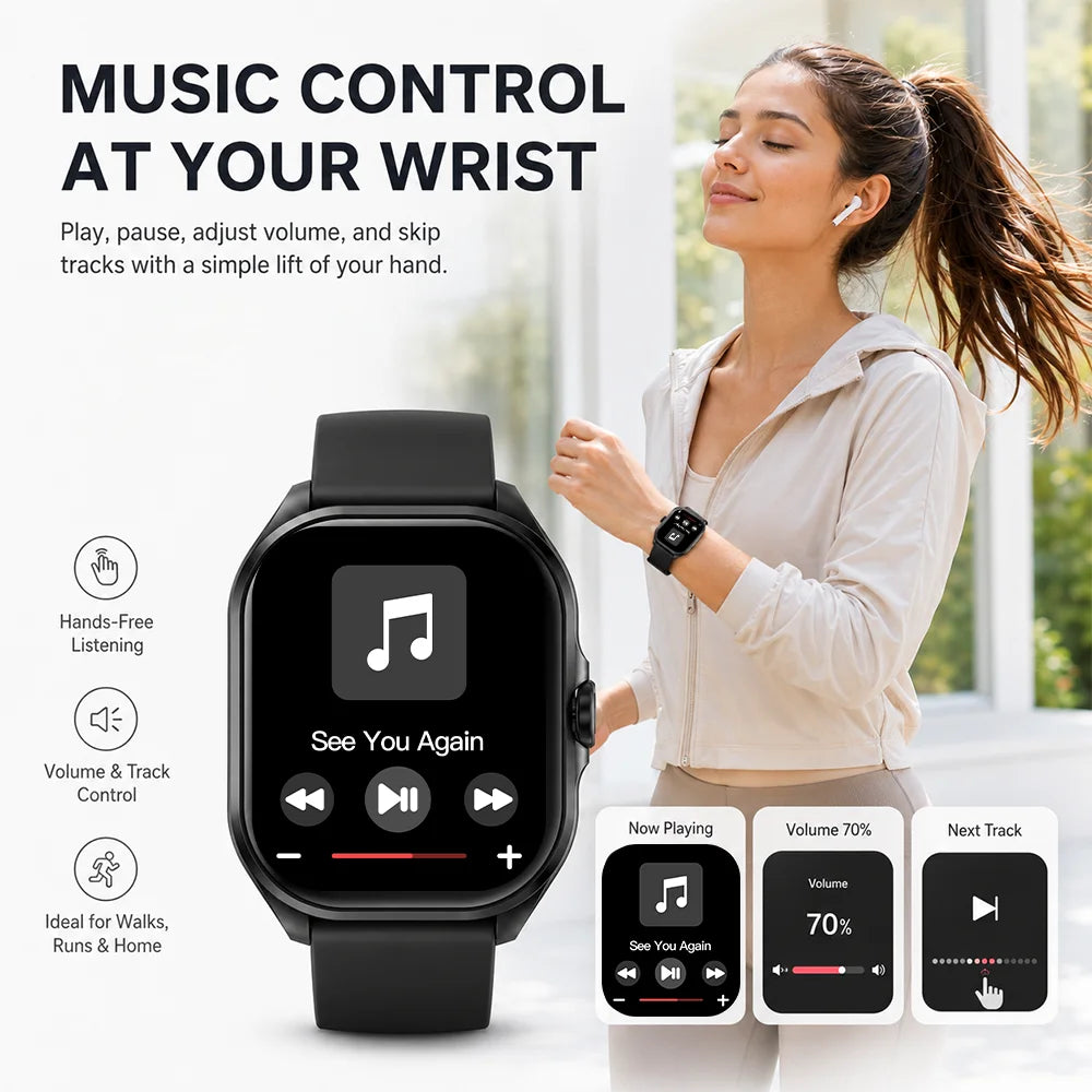 1.9-Inch Bluetooth Calling Fitness Smart Watch