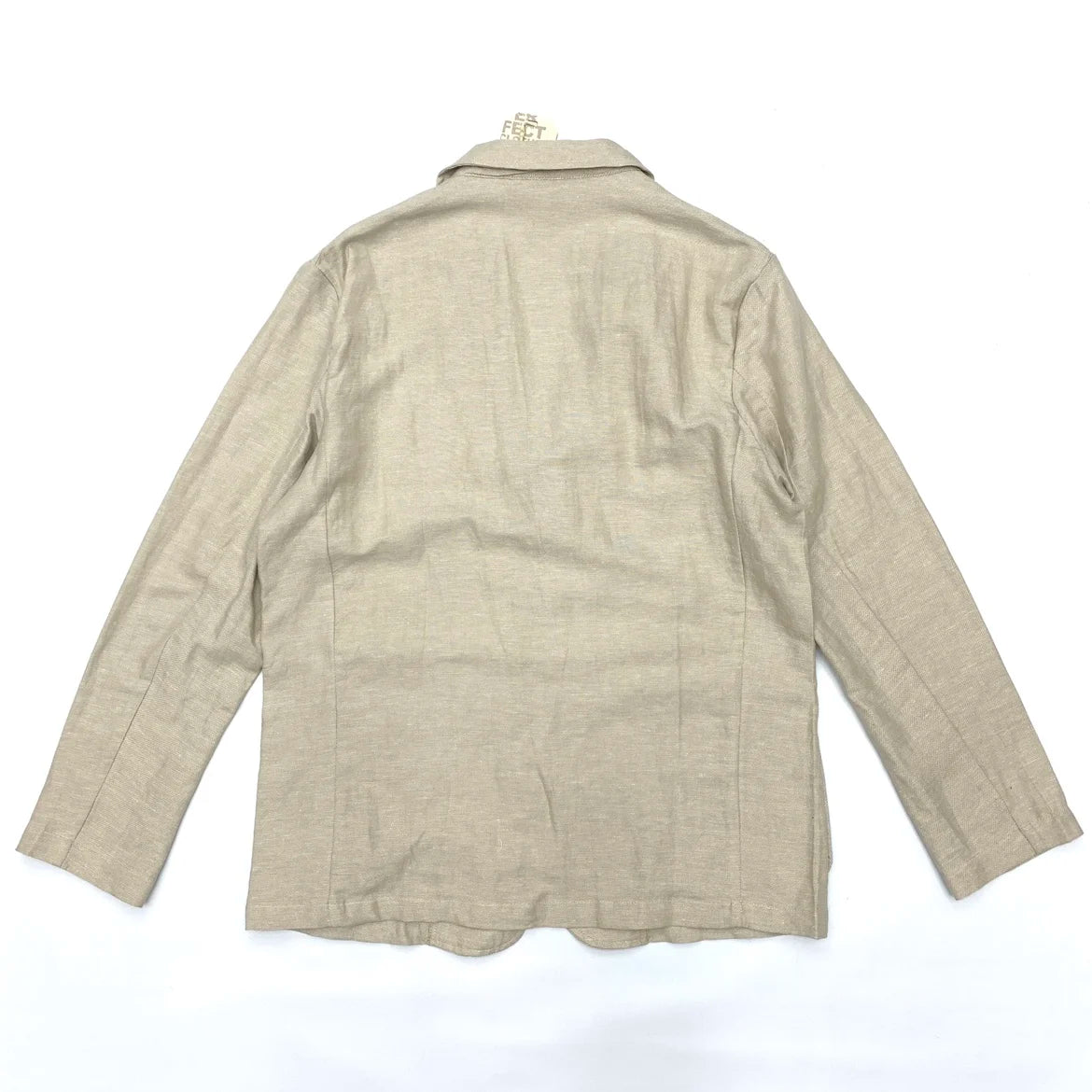 Chaqueta de traje para hombre de algodón y lino estilo japonés