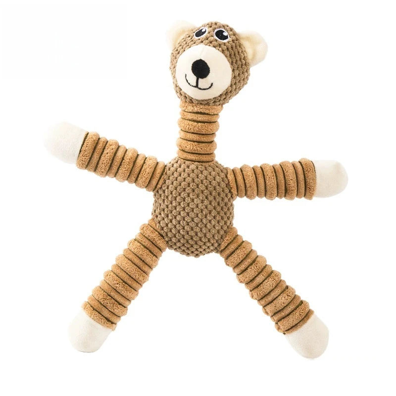 Plush Animal Dog Toy for Small & Medium Dogs