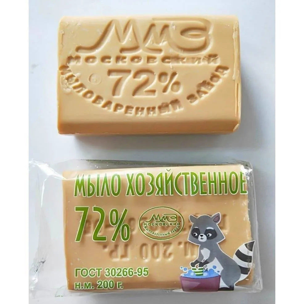 Russian Raccoon 72% Laundry Soap Old-fashioned Soil Soap Decontamination Strong Foam Delicate