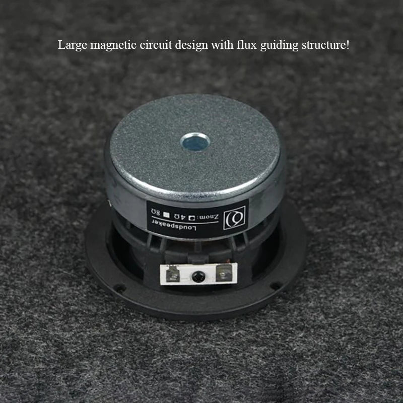 3 Inch Woofer Audiophile Subwoofer Speaker Unit 60W Power Large Voice Coil Long Stroke Professional Home DIY Audio Accessories