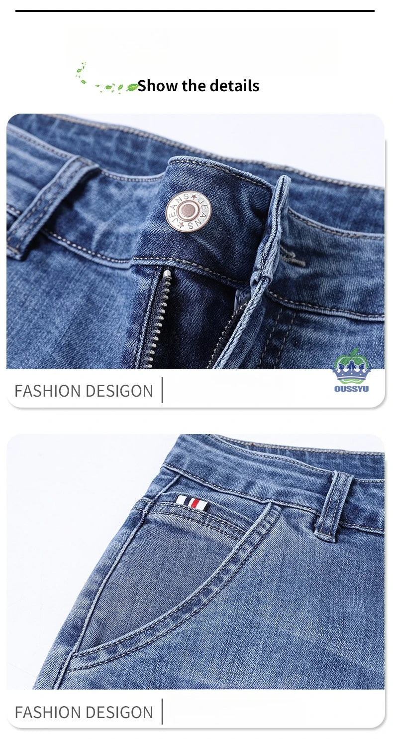Men’s Baggy Denim Cargo Shorts – 3/4 Length