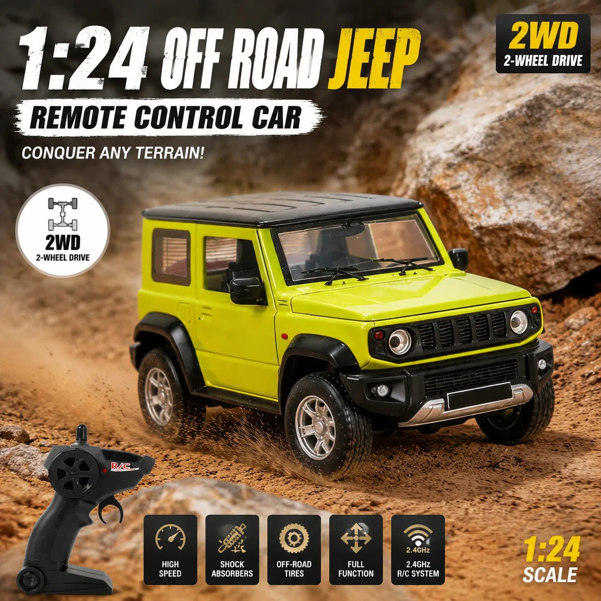 MN MODEL 1:24 2WD Off-Road RC Vehicle
