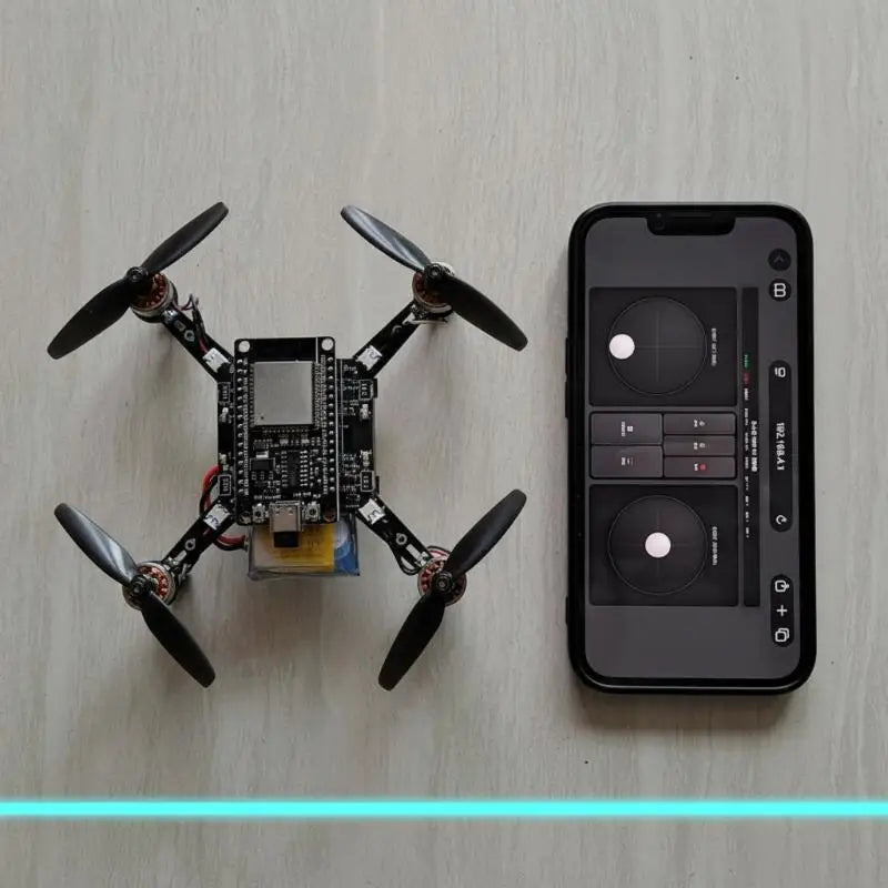 Programmable Mini DIY Drone Open Source with PCB Propeller Guards for STEM Hobbyists Student Science Learning Projects