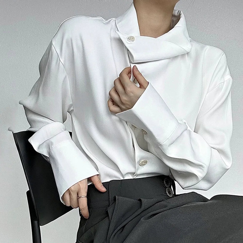 Men’s Retro Loose Long-Sleeve Shirt