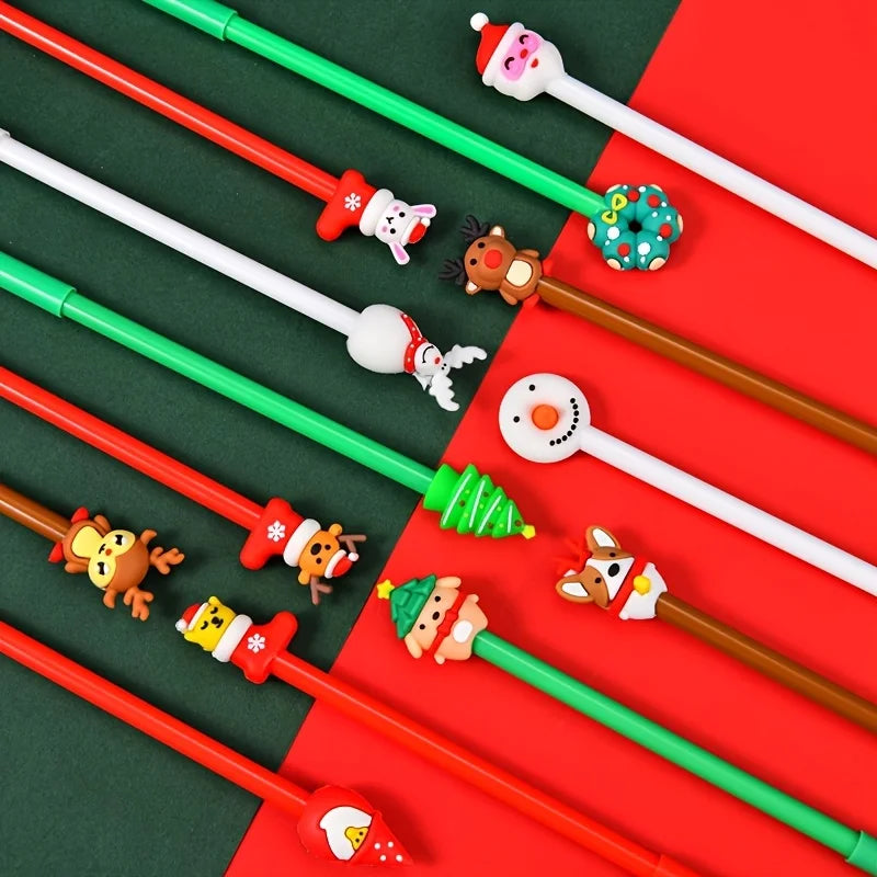 Christmas-Themed Pen Set – 12 or 24 Pieces
