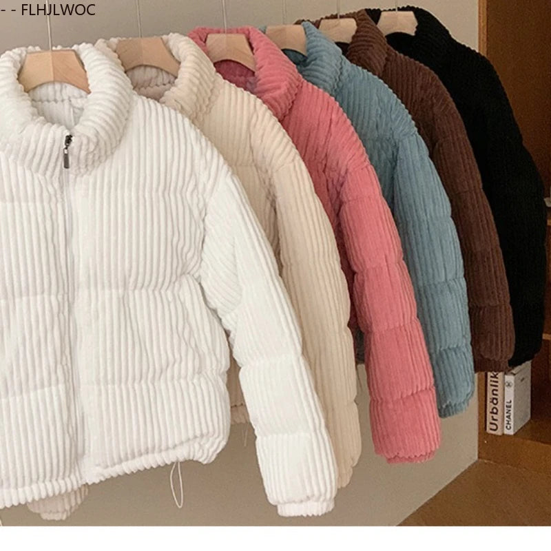 Girls’ Corduroy Puffer Jacket